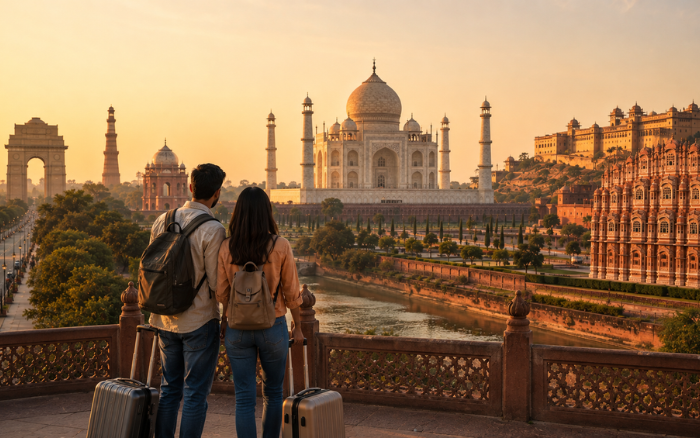Golden Triangle Tour with Taj Mahal, India Gate and Jaipur landmarks