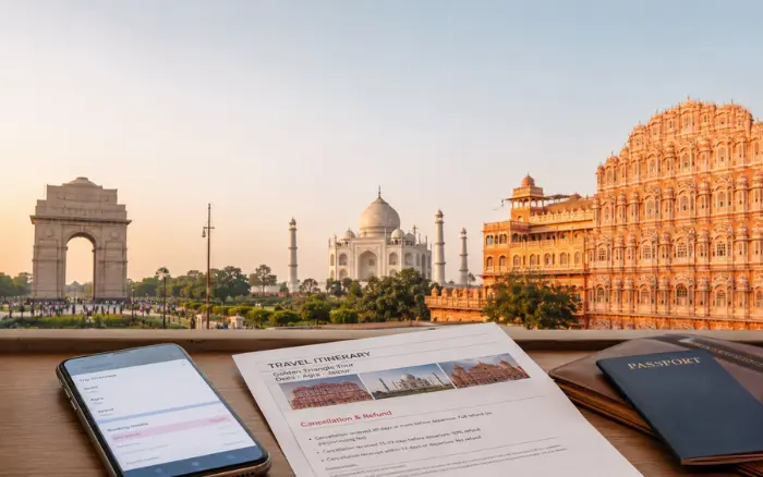 Golden Triangle Tour Cancellation & Refund Policy for Delhi Agra Jaipur tour