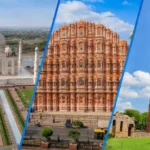 Golden Triangle Tour Itinerary Planner featuring Taj Mahal, Hawa Mahal and Qutub Minar
