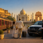 Palace on Wheels vs Private Luxury Golden Triangle Tour with Taj Mahal and luxury SUV.